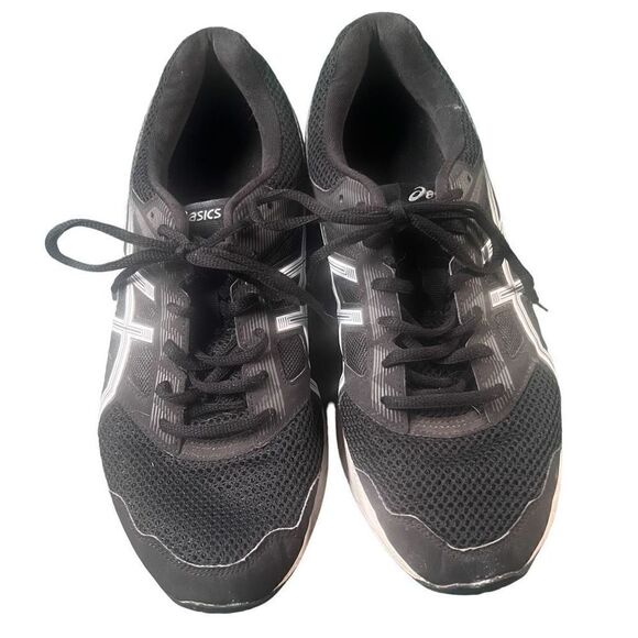 Black and white Asics Mens Sneakers Running Shoes Mesh Size 11 - Picture 1 of 9